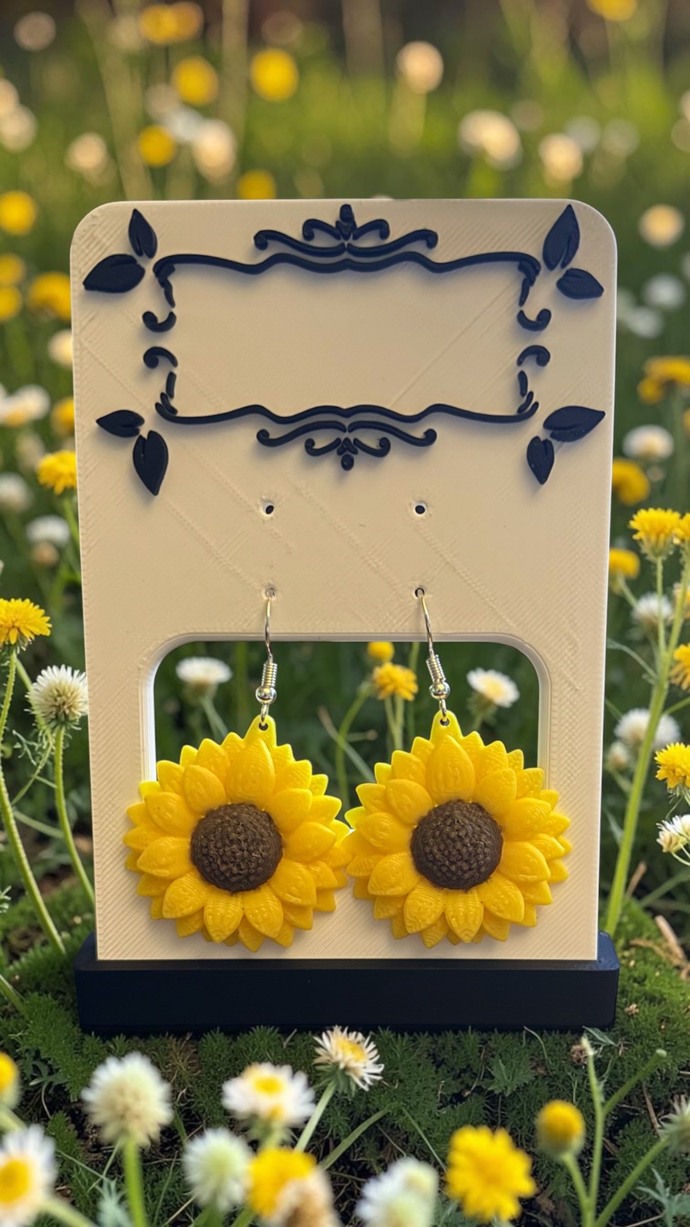 Sunshine Bloom Sunflower Earrings