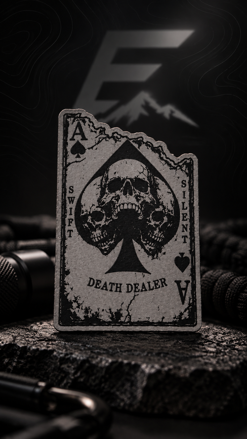Death Dealer Ace of Spades Velcro morale patch alternate view
