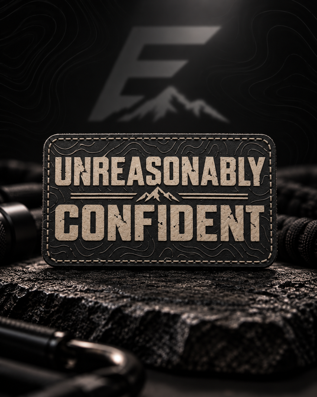 Unreasonably Confident morale patch by Elevated Customs